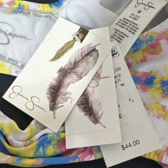 Jessica Simpson Women's M ide Shirred Hipster Bikini Bottom Multicolor NWT - Picture 9 of 15